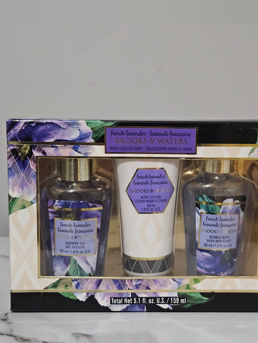 French Lavender 3-Piece Bath Collection Gift Set